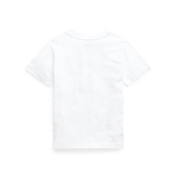 White Cotton Jersey Graphic Tee Boys 2-7 2