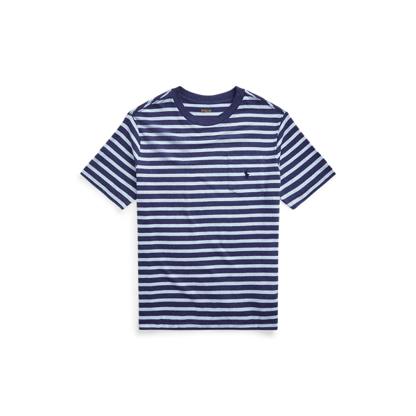 Striped Cotton Pocket Tee Boys 6-14 Years 1