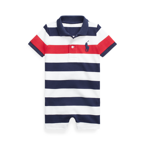 Big Pony Cotton Mesh Shortall Baby Boy in 1