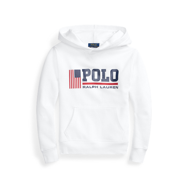 Flag Logo Fleece Hoodie Boys 6-14 Years in 1