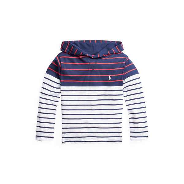 Striped Cotton Hooded Tee Boys 1.5-6 Years in 1