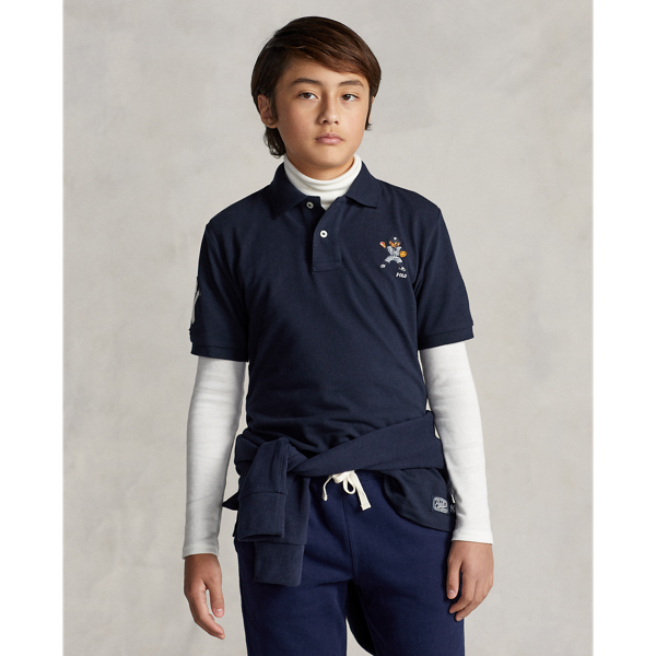 Aviator Navy Polo Ralph Lauren Yankees Bear Polo Boys 8-20/Girls 7-16 3