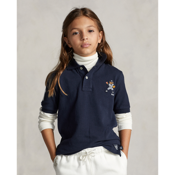 Aviator Navy Polo Ralph Lauren Yankees Bear Polo Boys 8-20/Girls 7-16 5