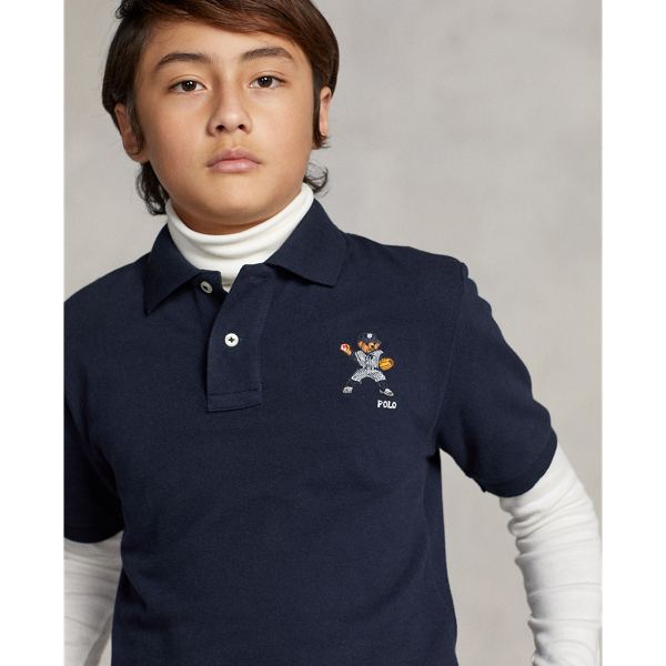Aviator Navy Polo Ralph Lauren Yankees Bear Polo Boys 8-20/Girls 7-16 7