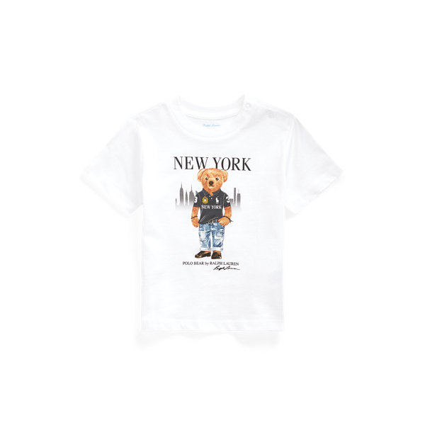 New York Bear Cotton Tee Baby Boy em 1