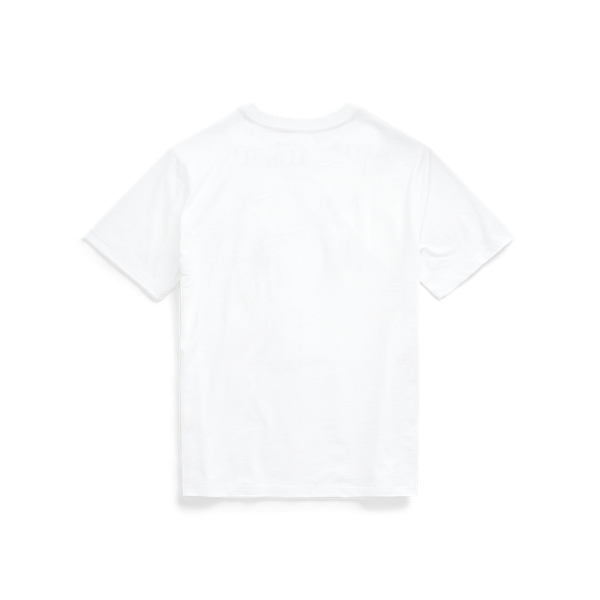 White Polo Bear New York Cotton Tee Boys 8-20 2