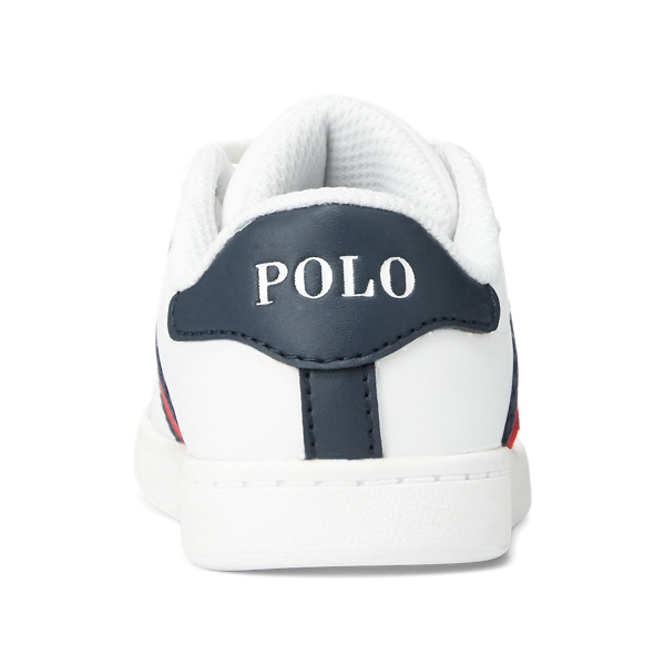 Quilton Bear Leather Trainer for Boys Ralph Lauren UK