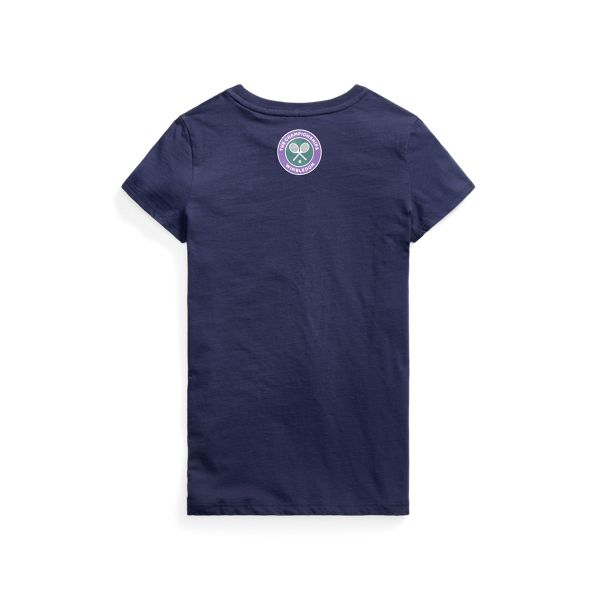 Refined Navy Wimbledon Cotton Jersey Graphic T-shirt Girls 7-14 Years 2