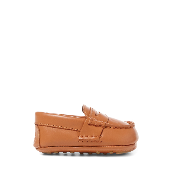 Mocas&iacute;n de piel Telly Baby Boy en 1