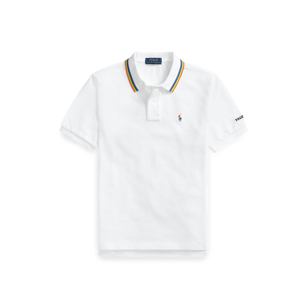 Pride Cotton Mesh Polo Shirt for Boys Ralph Lauren UK