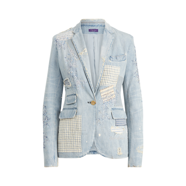 Veste Parker&nbsp;patchwork en denim Ralph Lauren Collection en 1