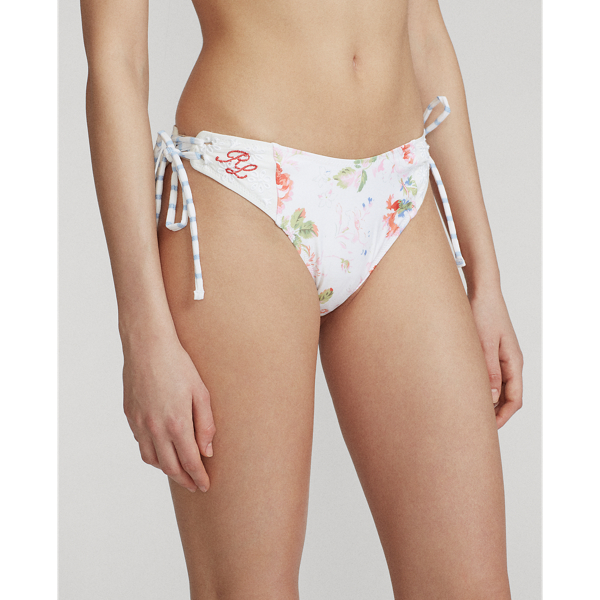Side-Tie Floral Bikini Bottom