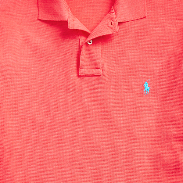 A emblem&aacute;tica camisa Polo de malha Polo Ralph Lauren em Vermelho Racing 6