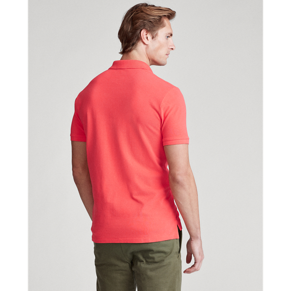 A emblem&aacute;tica camisa Polo de malha Polo Ralph Lauren em Vermelho Racing 4