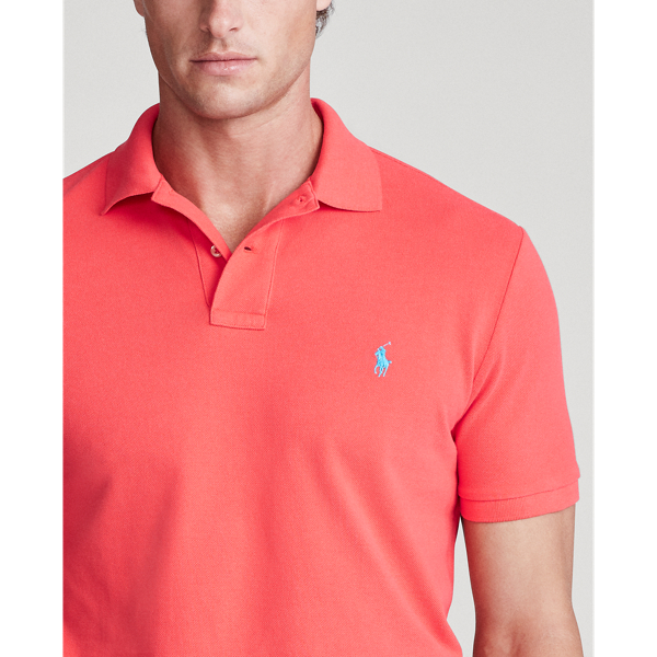 A emblem&aacute;tica camisa Polo de malha Polo Ralph Lauren em Vermelho Racing 5