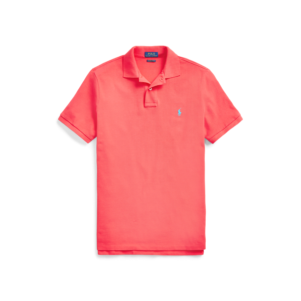 A emblem&aacute;tica camisa Polo de malha Polo Ralph Lauren em Vermelho Racing 2