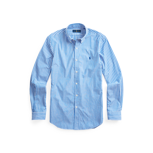 Chemise ray&eacute;e ajust&eacute;e Polo Ralph Lauren en Bleu/Blanc 2