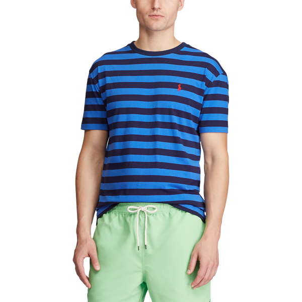Pacfic Royal/Refined Navy Custom Slim Striped T-Shirt Polo Ralph Lauren 3