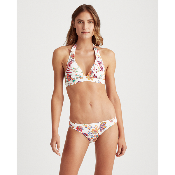 Multi Floral Halter Bikini Top Lauren 3