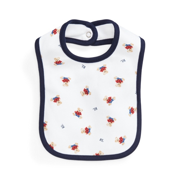 Bavoir interlock de coton Polo&nbsp;Bear