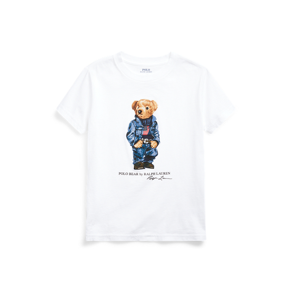 Denim Bear Cotton Jersey Tee Boys 6-14 Years em 1