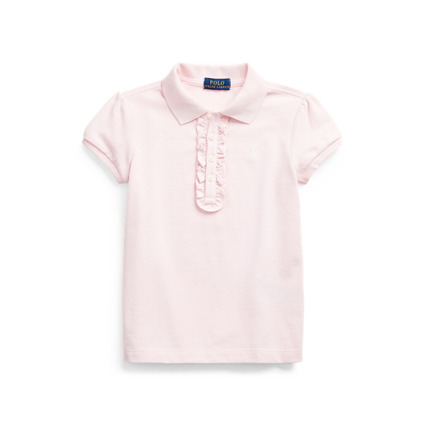 Polo de piqu&eacute; con volantes