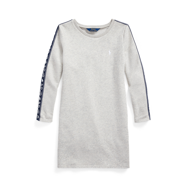 Logo Cotton-Blend-Fleece Dress Girls 7-14 Years 1