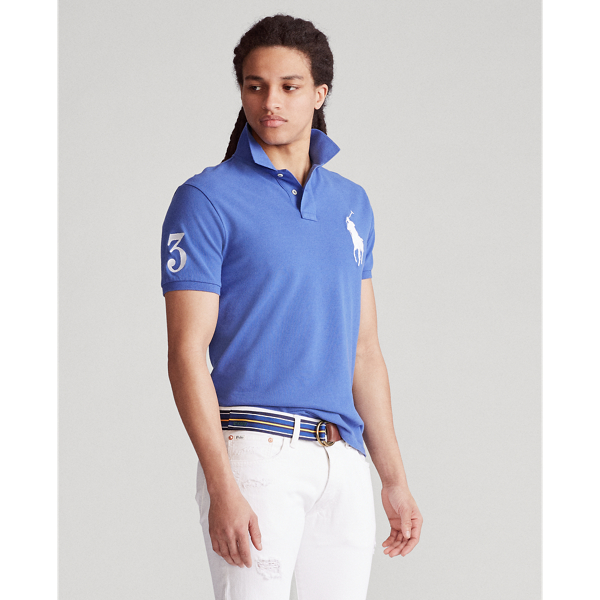 サ*ウ様 polo big pony flexwitme Custom Slim Fit Big Pony Mesh Polo Shirt for Men | Ralph Lauren® IN