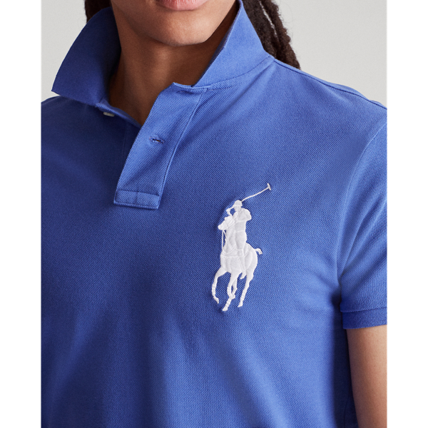Custom Slim Fit Big Pony Mesh Polo Shirt for Men Ralph Lauren® IN