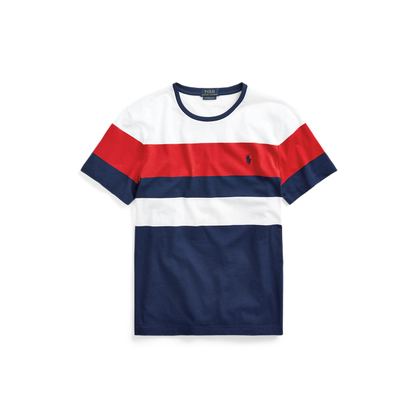 Ralph Red Multi Custom Slim Fit Striped T-Shirt Polo Ralph Lauren 2