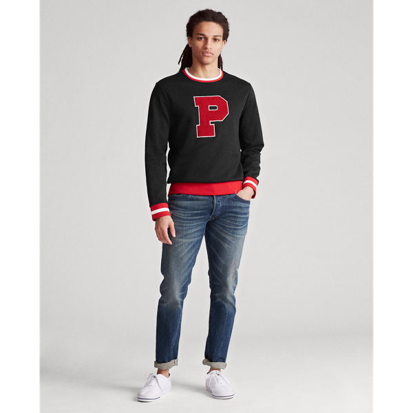 Black Fleece Letterman Sweatshirt Polo Ralph Lauren 3