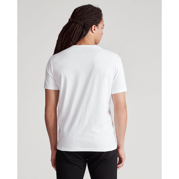 Ceramic White Classic Fit Letterman T-Shirt Polo Ralph Lauren 4
