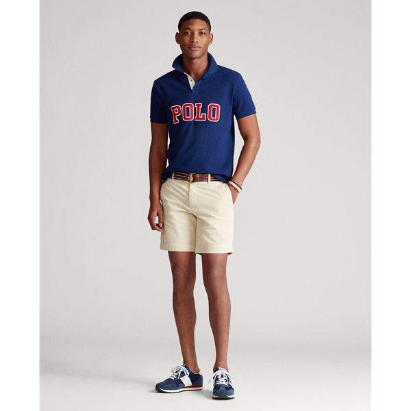 Holiday Navy Custom Slim Fit Mesh Polo Polo Ralph Lauren 3