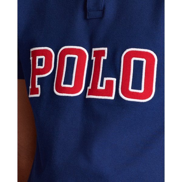 Holiday Navy Custom Slim Fit Mesh Polo Polo Ralph Lauren 5