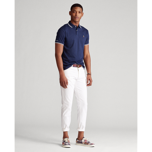 Refined Navy Custom Slim Fit Interlock Polo Polo Ralph Lauren 3