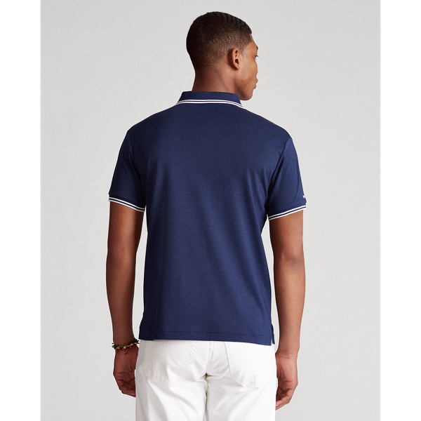 Refined Navy Custom Slim Fit Interlock Polo Polo Ralph Lauren 4