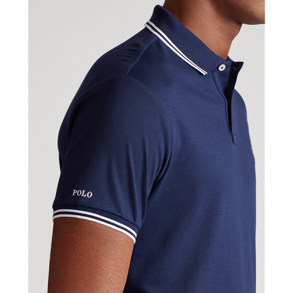 Refined Navy Custom Slim Fit Interlock Polo Polo Ralph Lauren 5