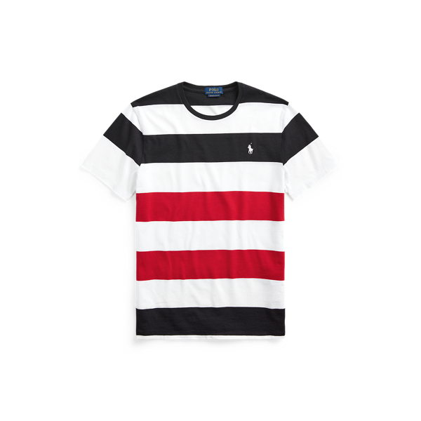 Custom Slim Fit Striped Crewneck T-Shirt