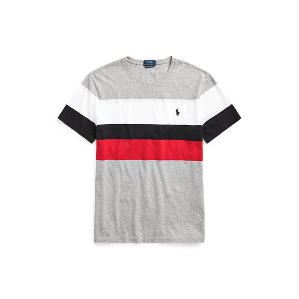 T-shirt ajust&eacute; ray&eacute; &agrave; col rond Polo Ralph Lauren en 1