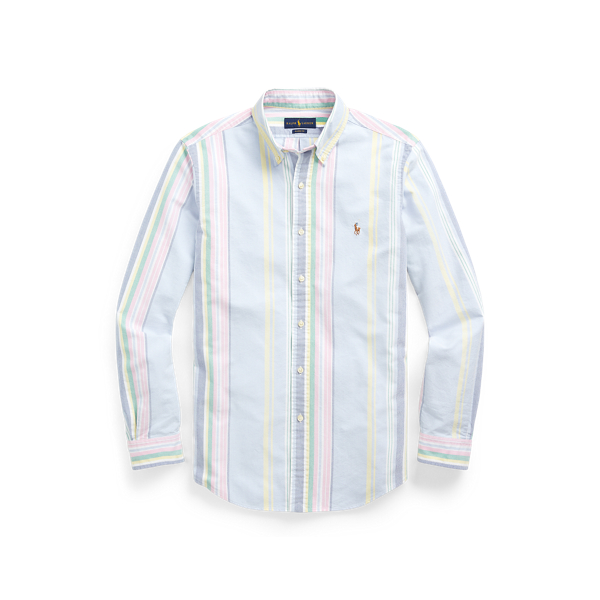 180 Olympic Blue/Pink Mul Classic Fit Oxford Shirt Polo Ralph Lauren 2