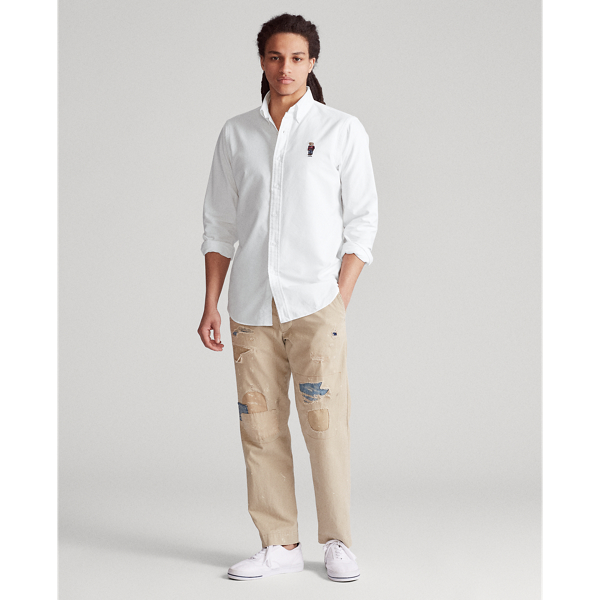 White Bear Classic Fit Bear Oxford Shirt Polo Ralph Lauren 3