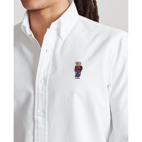 White Bear Classic Fit Bear Oxford Shirt Polo Ralph Lauren 5