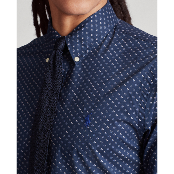 Navy Peacock Ditsy Slim Fit Print Shirt Polo Ralph Lauren 5