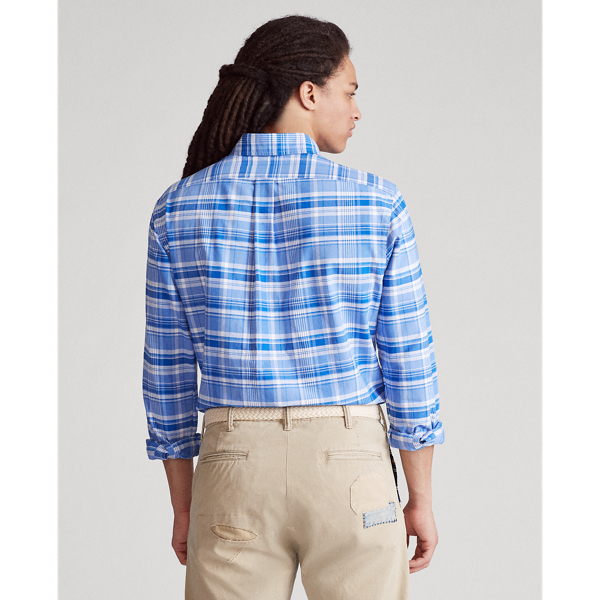 Canvas Blue/Blue Multi Classic Fit Oxford Shirt Polo Ralph Lauren 4