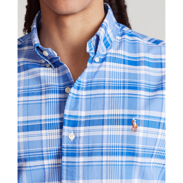 Canvas Blue/Blue Multi Classic Fit Oxford Shirt Polo Ralph Lauren 5