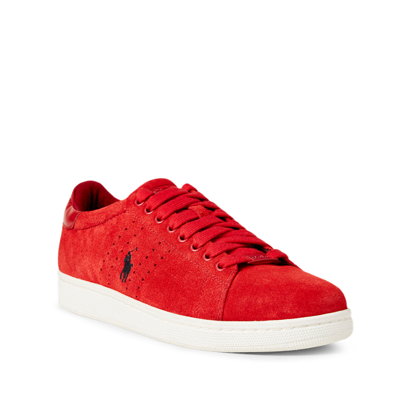 Brick Red Wilton Suede Trainer Polo Sport 2