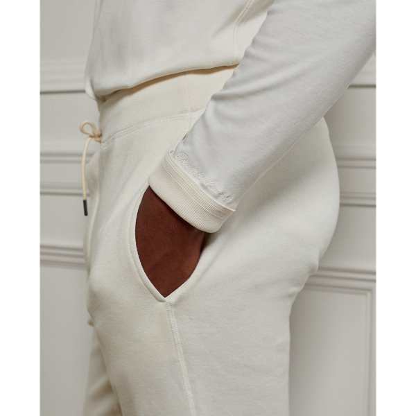 Classic Cream Interlock Henley Shirt Purple Label 6