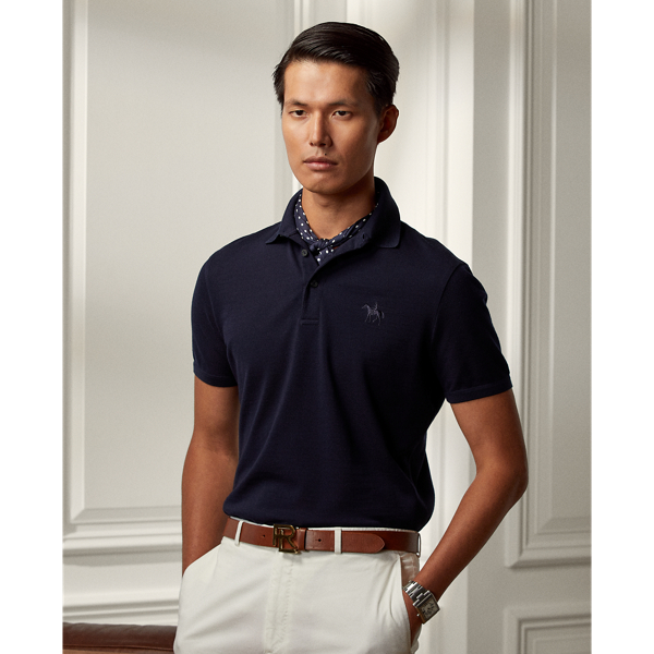 Wool Pique Polo Shirt