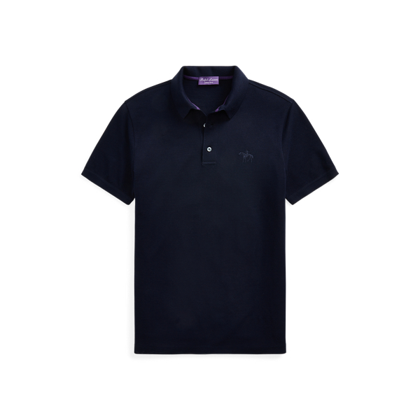 Wool Pique Polo Shirt Purple Label 1