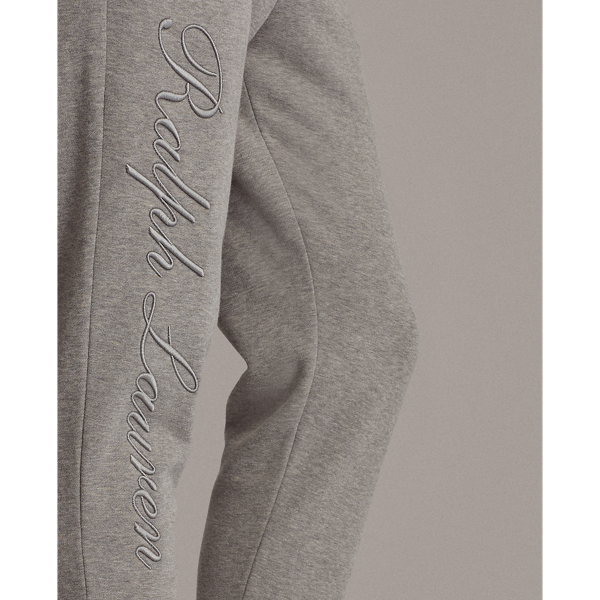 Classic Light Grey Embroidered Fleece Trouser Purple Label 6
